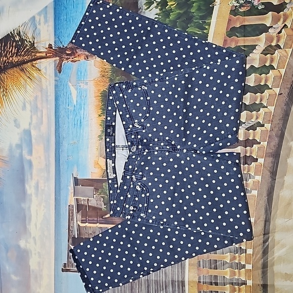 Adriano Goldschmied Polkadot Slim Straight Jeans Size 28 - Picture 2 of 7